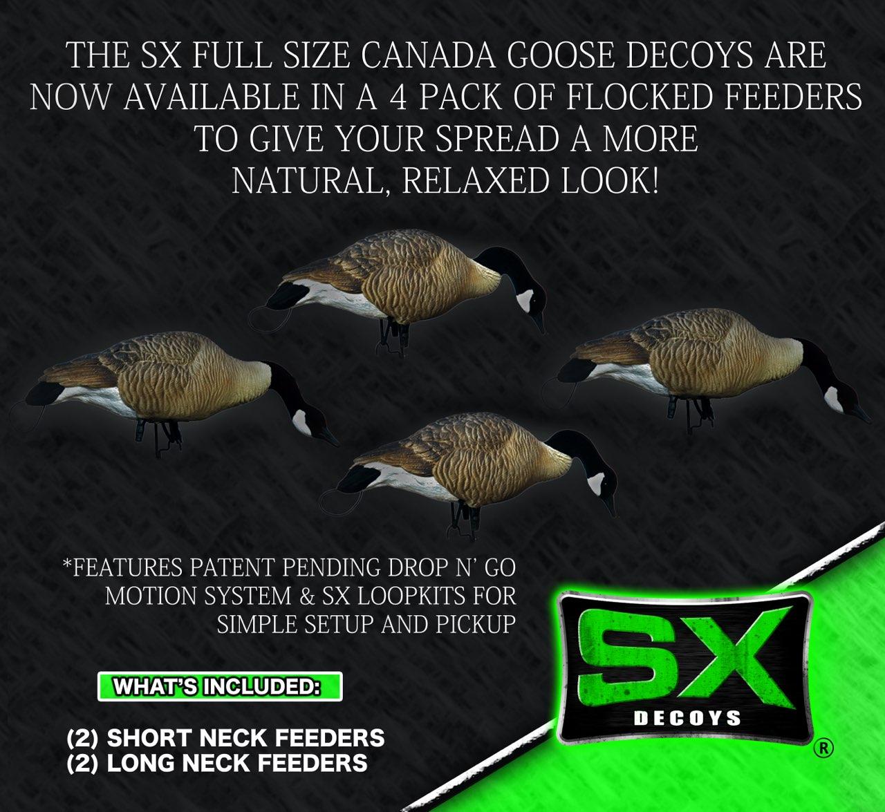 Full body canada goose feeder pack