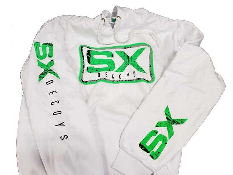 SX decoys white sweatshirt hoodie
