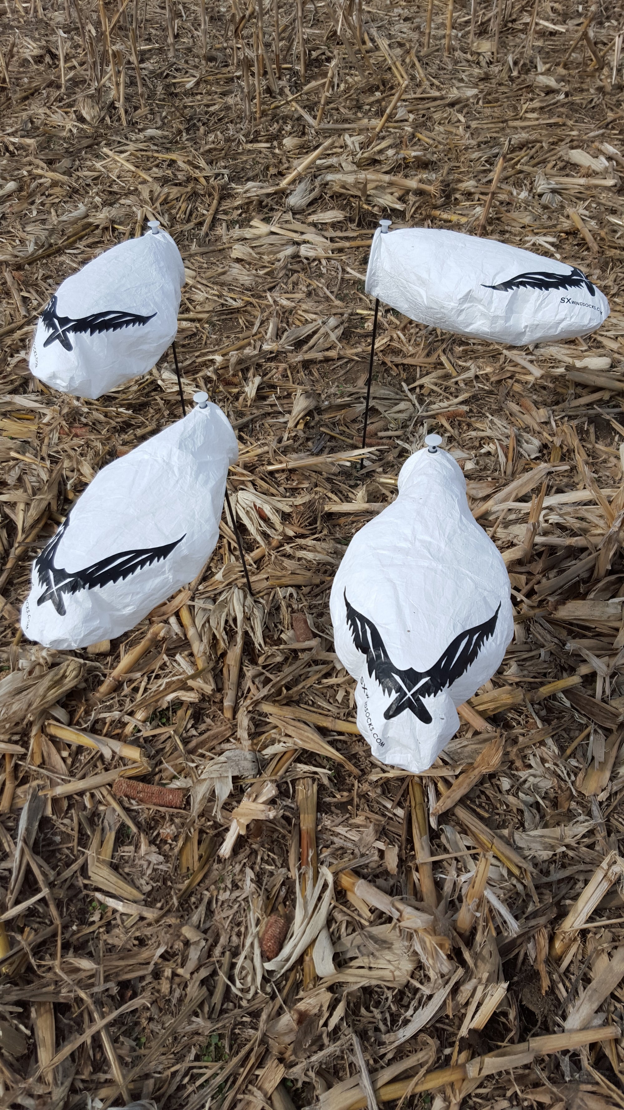 SX snow goose windsock decoys