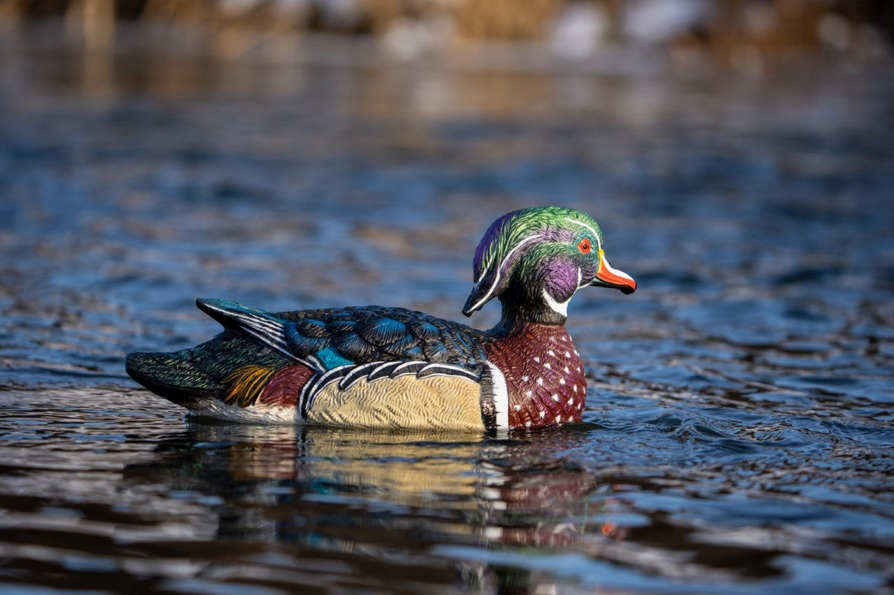 sx wood duck decoy