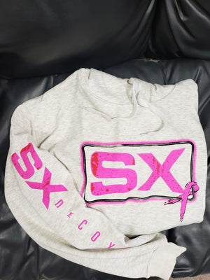 SX Oatmeal Pink Breast Cancer Sweatshirts 